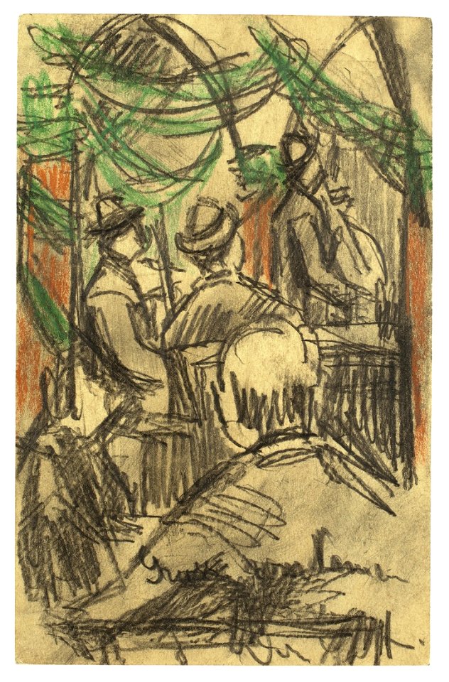 Ernst Ludwig Kirchner Im Bierlokal 1904