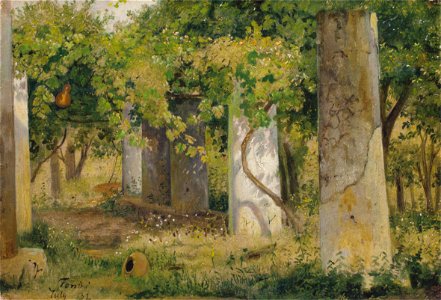 Ernst Meyer - En Pergola med vin - 1832