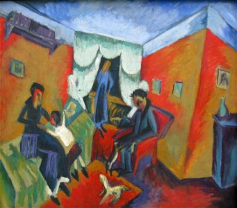 Ernst Ludwig Kirchner Interieur 1915-1