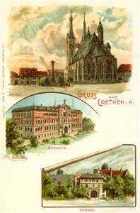 Erwin Spindler Ansichtskarte Coethen