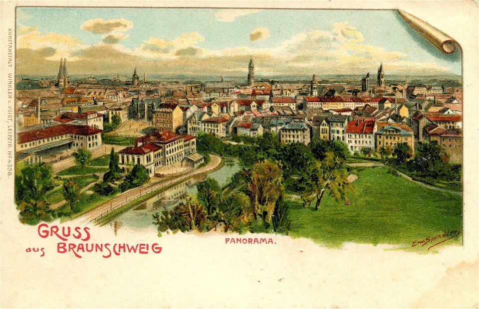 Erwin Spindler Ansichtskarte Braunschweig