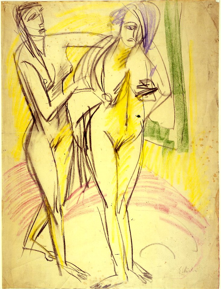 Ernst Ludwig Kirchner Nach dem Bade 1914