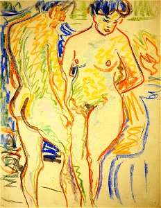 Ernst Ludwig Kirchner Paar 1908