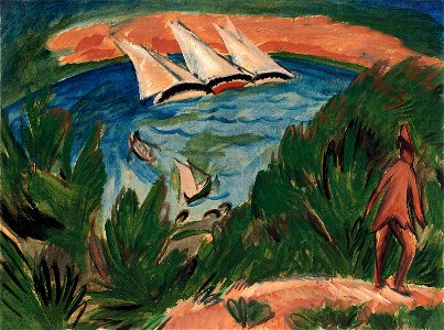 Ernst ludwig kirchner segelboote im sturm