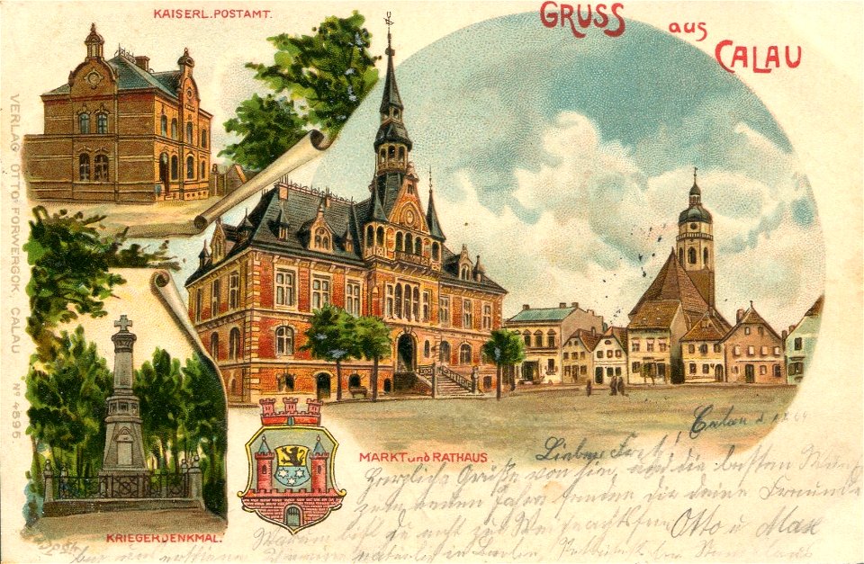 Erwin Spindler Ansichtskarte Calau