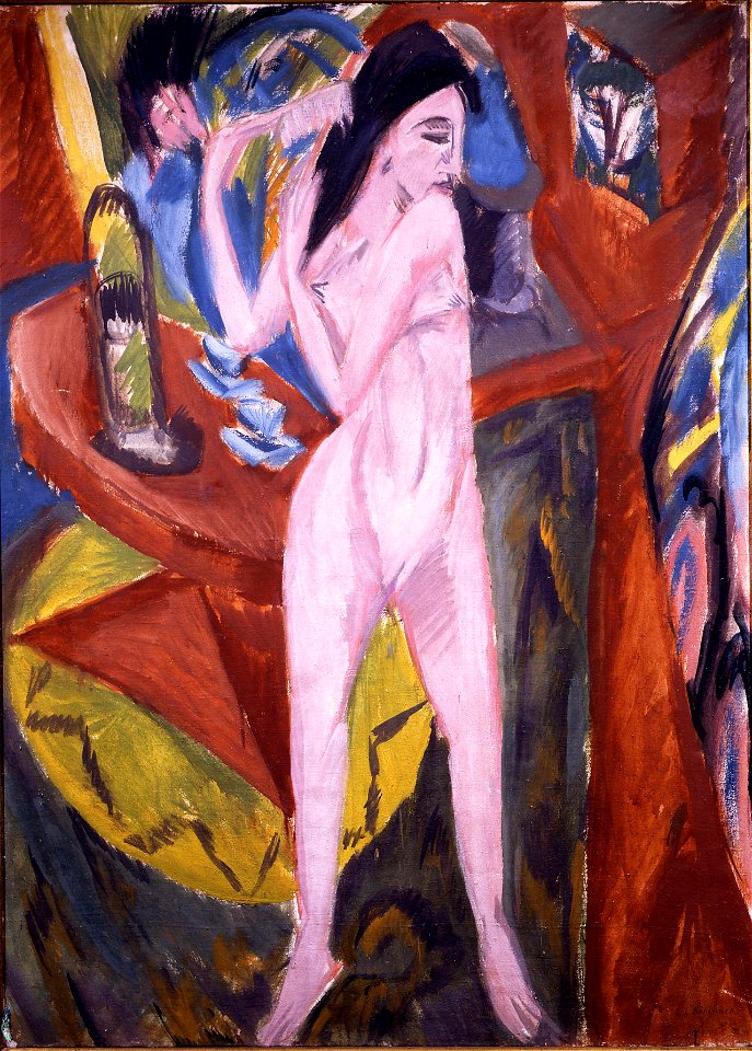 Ernst Ludwig Kirchner Sich kämmender Akt