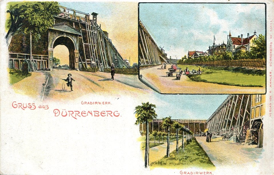 Erwin Spindler Ansichtskarte Dürrenberg-Gradierwerk