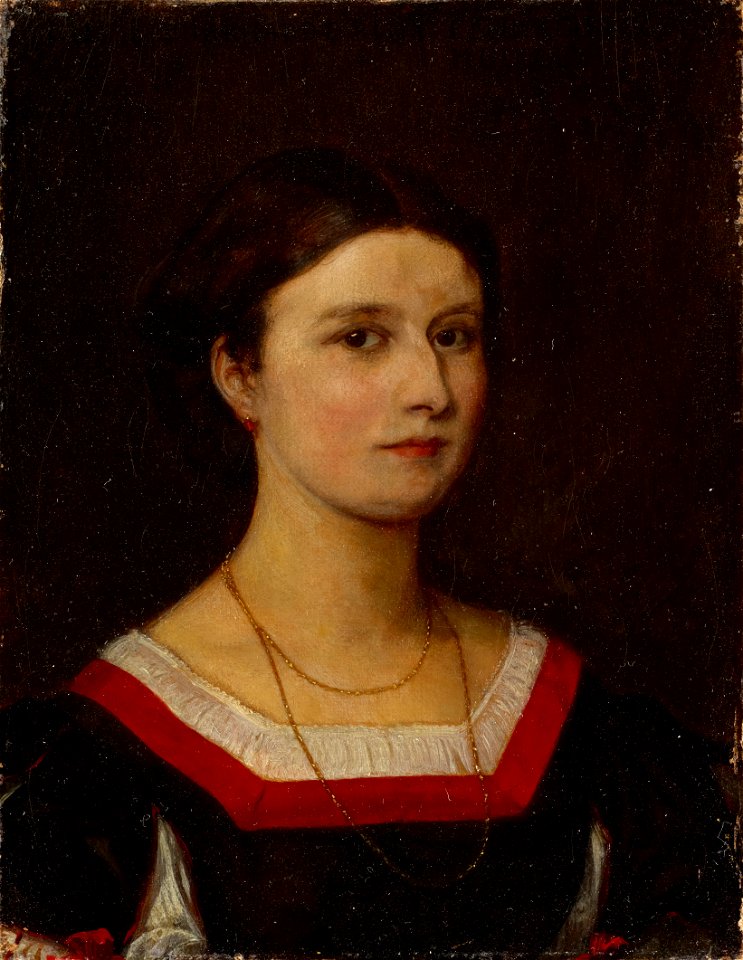 Ernst Stückelberg - Portrait of Luise Bachofen-Burckhardt