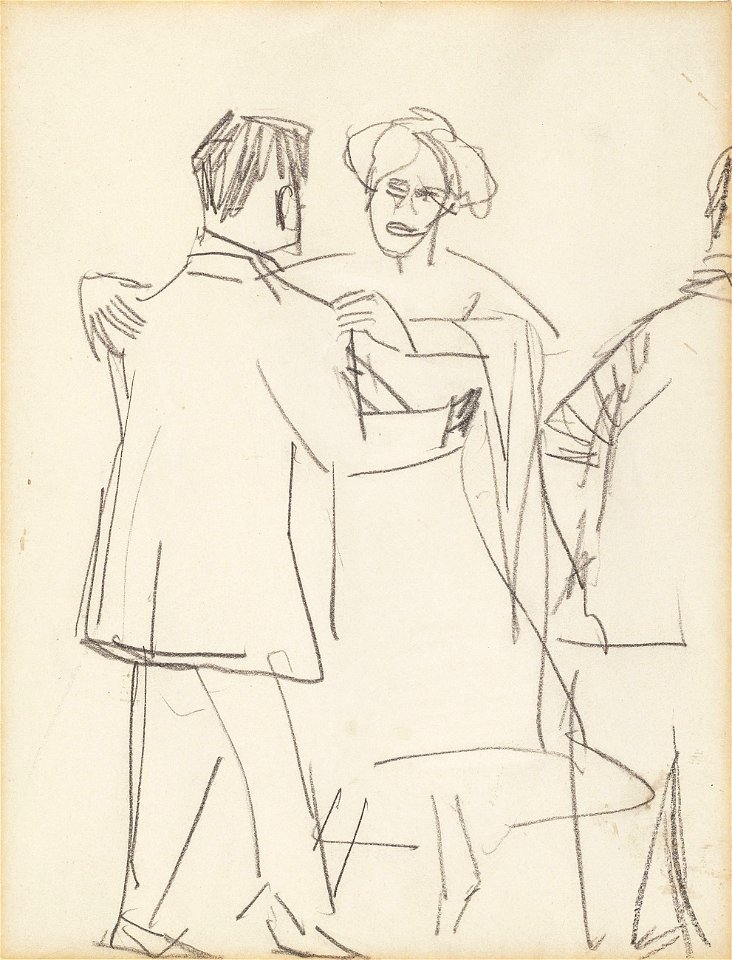 Ernst Ludwig Kirchner Tanzendes Paar 1923