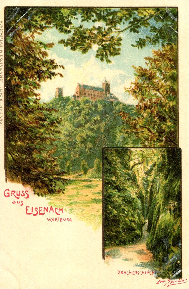 Erwin Spindler Ansichtskarte Eisenach 10