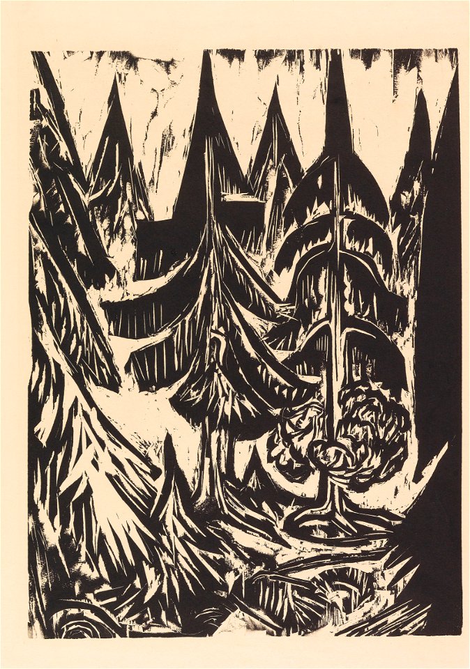 Ernst Ludwig Kirchner Taunustannen 1916
