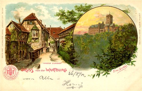 Erwin Spindler Ansichtskarte Eisenach-Wartburg
