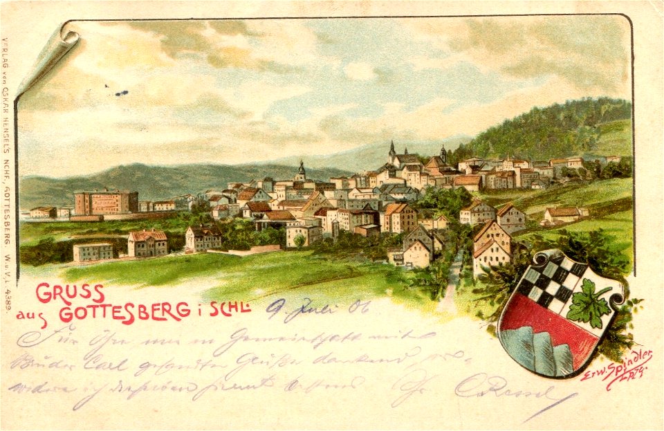 Erwin Spindler Ansichtskarte Gottesberg