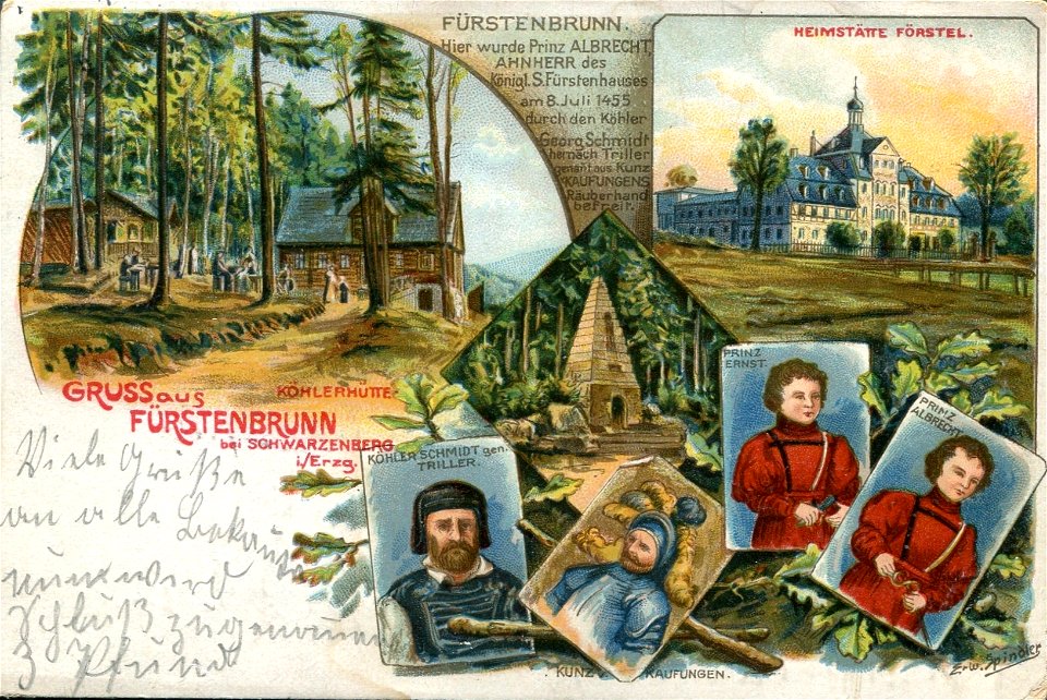 Erwin Spindler Ansichtskarte Fürstenbrunn o. Signet