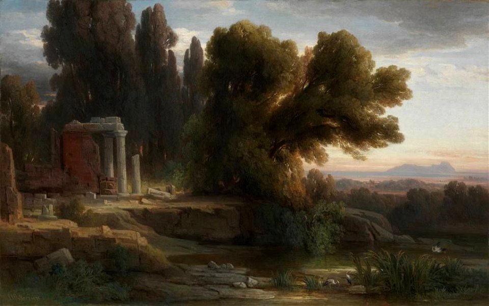 Ernst Willers - Hain bei Ariccia im Abendlicht - 11645 - Bavarian State Painting Collections