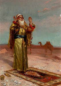 'Praying in the Desert' by Rudolf Ernst