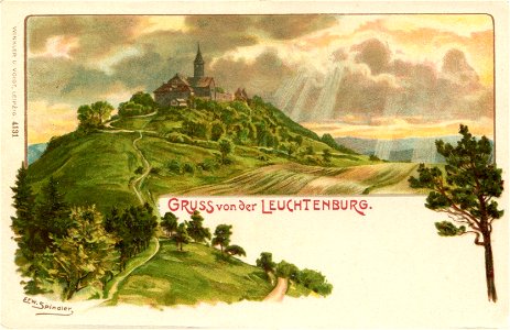 Erwin Spindler Ansichtskarte Kahla-Leuchtenburg