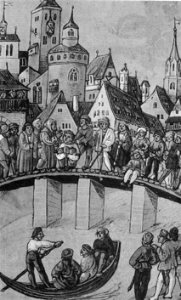 Ertraenken eines Glockengiessers Konstanz um1480