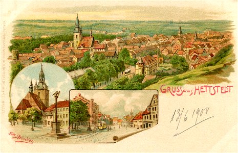 Erwin Spindler Ansichtskarte Hettstedt