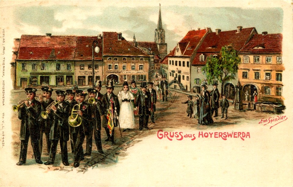 Erwin Spindler Ansichtskarte Hoyerswerda