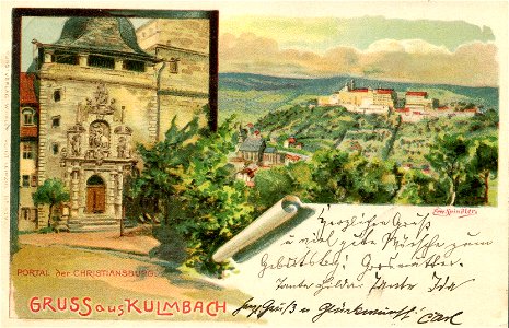 Erwin Spindler Ansichtskarte Kulmbach-Christiansburg