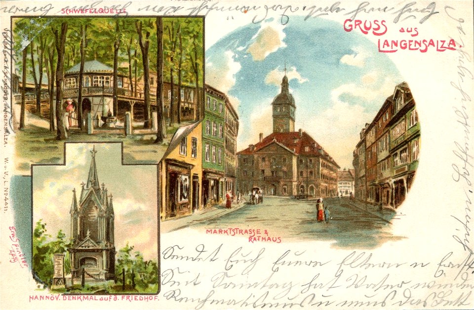 Erwin Spindler Ansichtskarte Langensalza