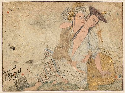 Erotic scene from the Safavid period 1660