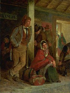 Erskine Nicol (1825-1904) - The Emigrants - N01538 - National Gallery. Free illustration for personal and commercial use.