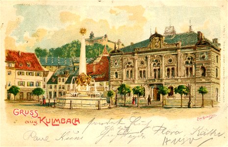 Erwin Spindler Ansichtskarte Kulmbach