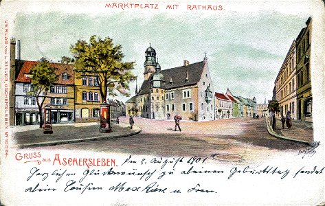 Erwin Spindler Ansichtskarte Aschersleben