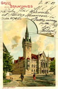 Erwin Spindler Ansichtskarte Braunschweig-Rathaus