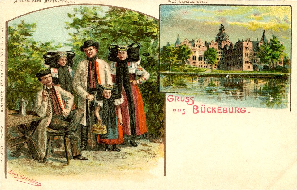 Erwin Spindler Ansichtskarte Bückeburg