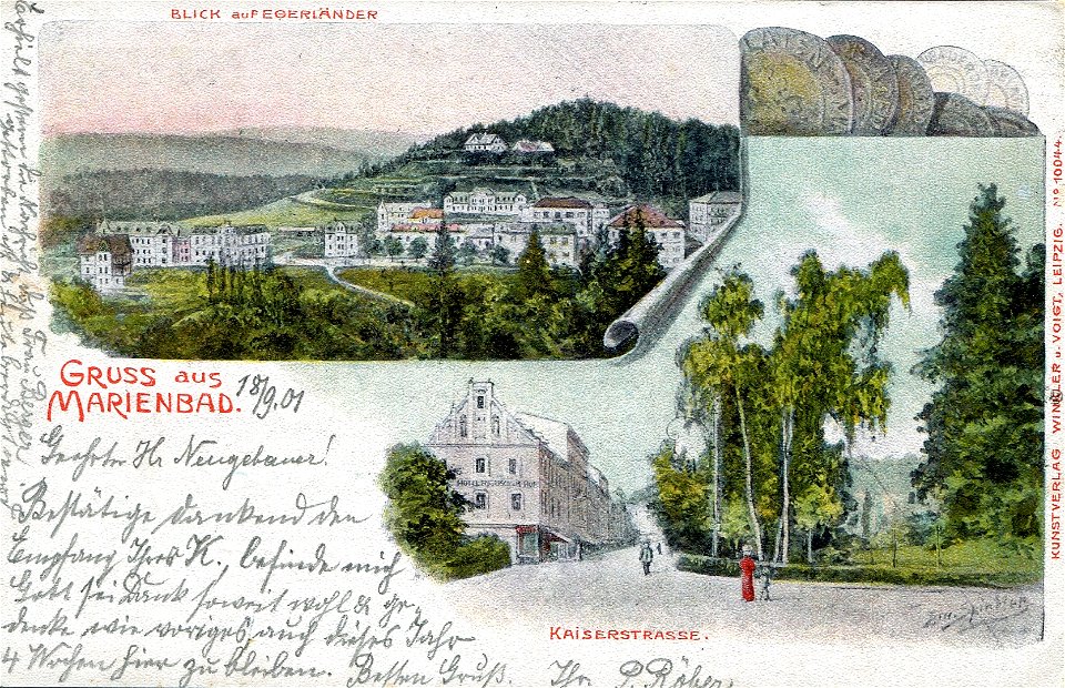 Erwin Spindler Ansichtskarte Marienbad