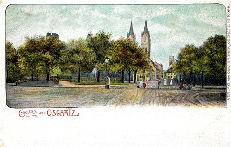 Erwin Spindler Ansichtskarte Oschatz Q1