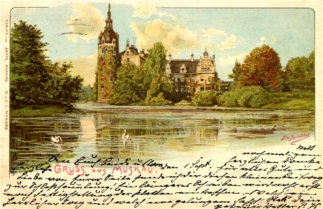Erwin Spindler Ansichtskarte Muskau2