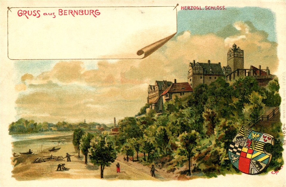 Erwin Spindler Ansichtskarte Bernburg-Q1