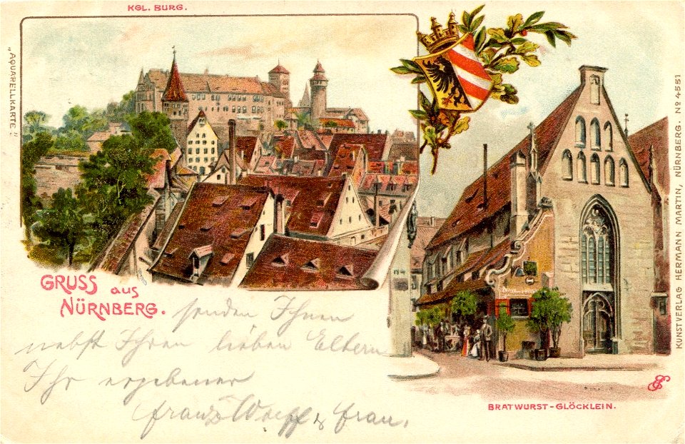 Erwin Spindler Ansichtskarte Nürnberg-Burg