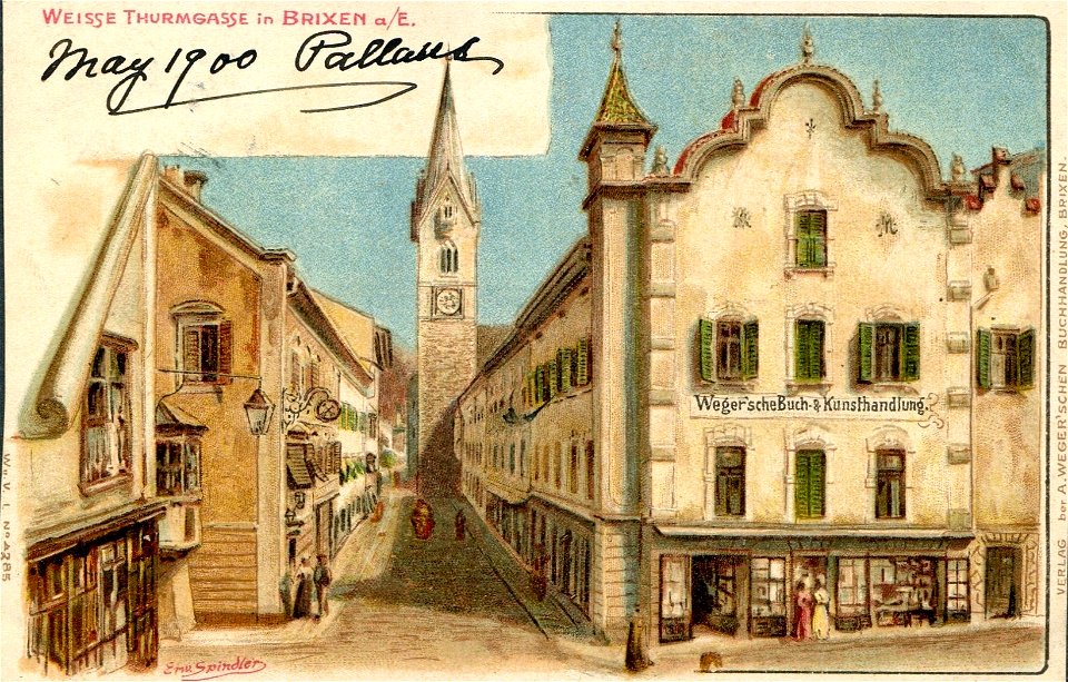 Erwin Spindler Ansichtskarte Brixen 2