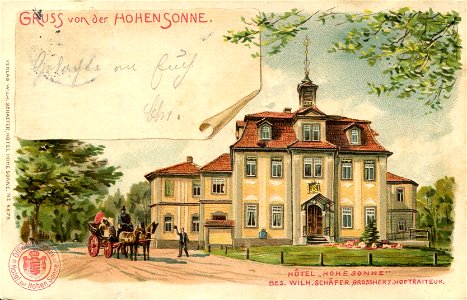 Erwin Spindler Ansichtskarte Eisenach-Hohe Sonne