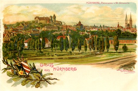 Erwin Spindler Ansichtskarte Nürnberg-St.Johannis