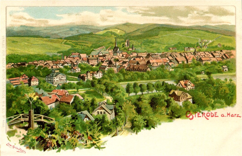 Erwin Spindler Ansichtskarte Osterode