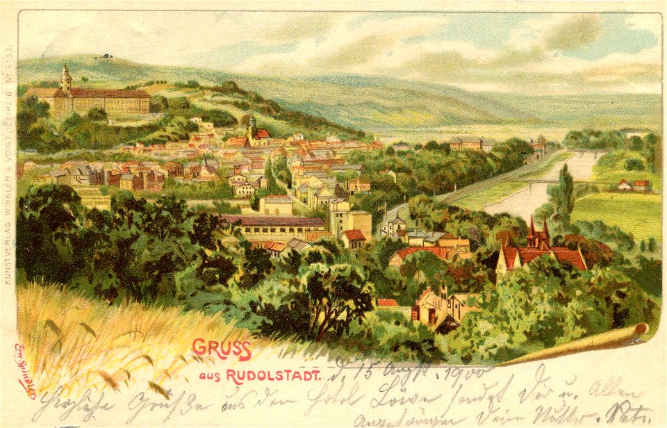 Erwin Spindler Ansichtskarte Rudolstadt
