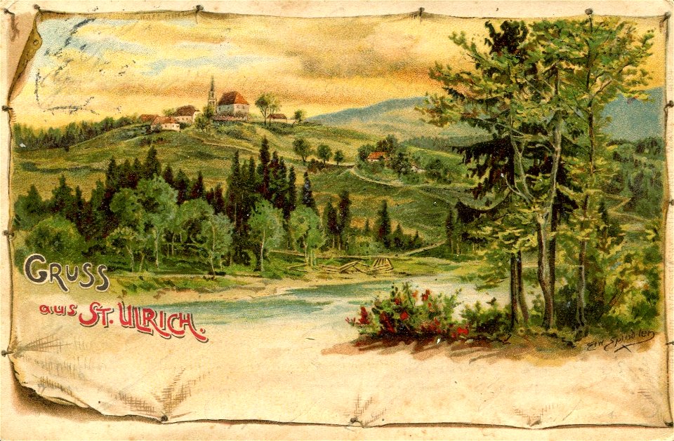 Erwin Spindler Ansichtskarte St.Ulrich