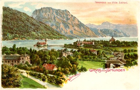Erwin Spindler Ansichtskarte Gmunden-Traunsee