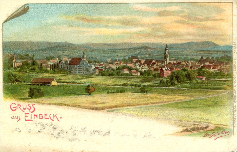 Erwin Spindler Ansichtskarte Einbeck