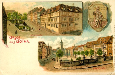 Erwin Spindler Ansichtskarte Gotha-Schlossberg
