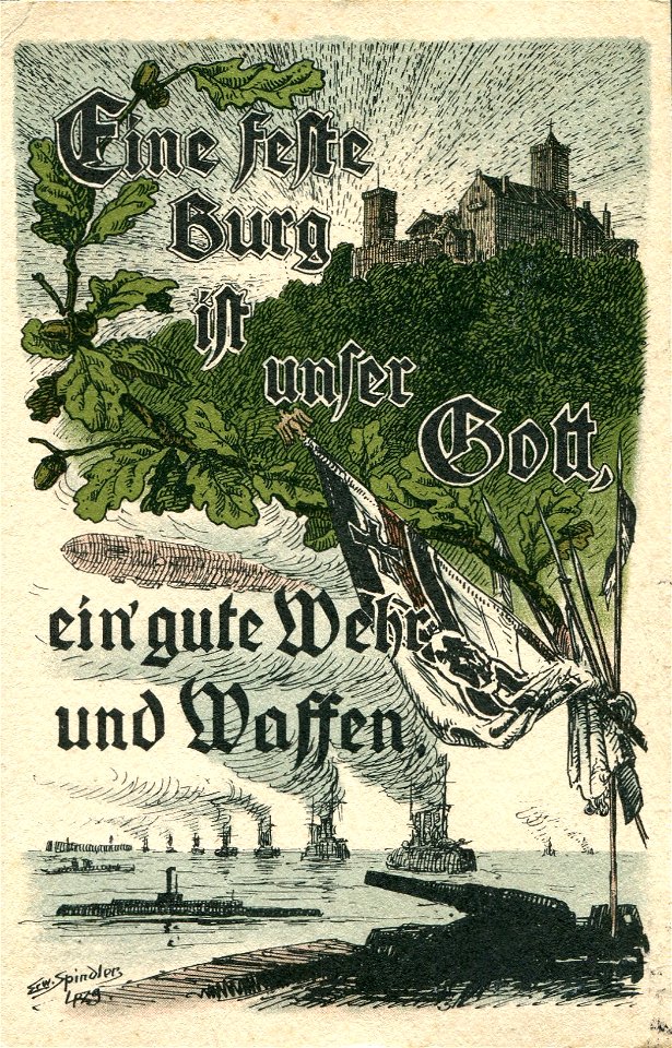 Erwin Spindler Ansichtskarte Eisenach-Patriotika
