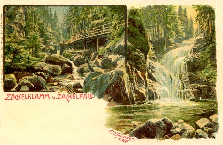 Erwin Spindler Ansichtskarte Schreiberhau-Zackelklamm