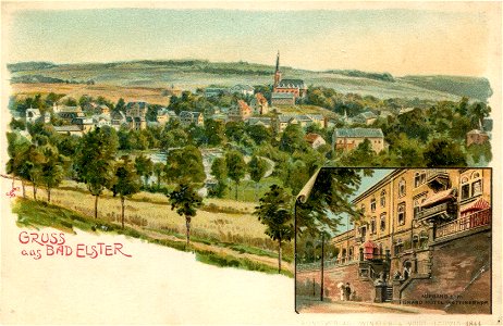 Erwin Spindler Ansichtskarte Elster, Bad-Hotel