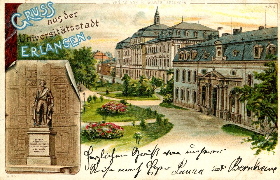 Erwin Spindler Ansichtskarte Erlangen-Q2